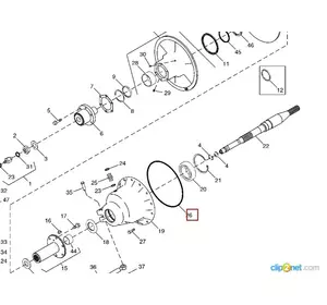 Кільце гумове JOHN DEERE H150693 Кільце гумове JOHN DEERE H150693