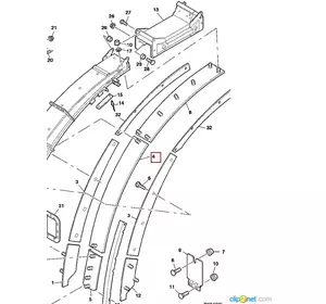 Пластина металева JOHN DEERE AZ53232 Пластина металева JOHN DEERE AZ53232