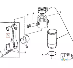 втулка шатуна JOHN DEERE R30939