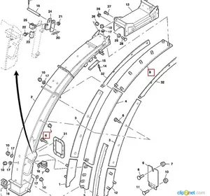 Пластина металева JOHN DEERE AZ54609 Пластина металева JOHN DEERE AZ54609