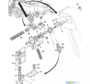 Зірочка Z=30 JOHN DEERE AH130571