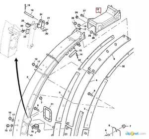 Кришка направляюча JOHN DEERE AZ101243 (AZ54418,AZ59970,AZ104285)