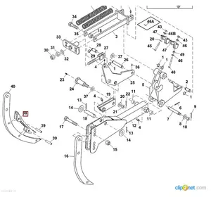 Накладка стійки JOHN DEERE N261140 Накладка стійки JOHN DEERE N261140