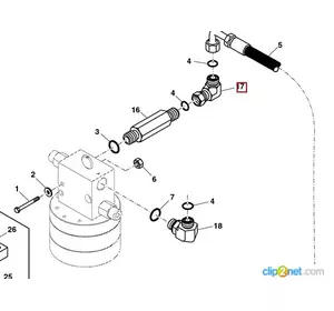 Перехідник JOHN DEERE 38H1095 Перехідник JOHN DEERE 38H1095