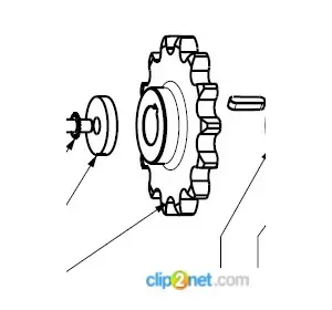 Шестерня Z 1"1/8 Z14 P=28x575 Fantini 3392-GS87510/A (3418)