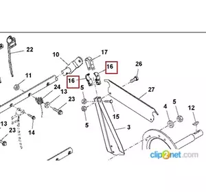 Зажим JOHN DEERE H175727 (H136954) Зажим JOHN DEERE H175727 (H136954)