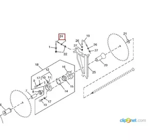 Болт кріпильний JOHN DEERE N240015 Болт кріпильний JOHN DEERE N240015