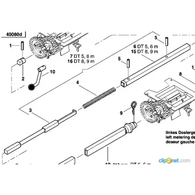 Вал висівного апарату для DT 5,6m KVERNELAND AC496196