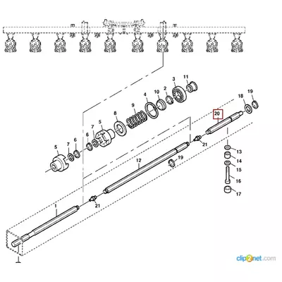 Вал JOHN DEERE LCA91233 (LCA74013)