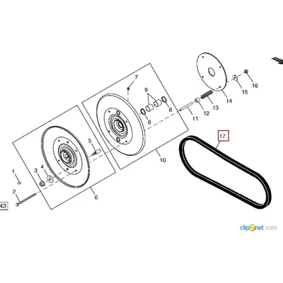 Пас клиновий JOHN DEERE H211601 (H206049)