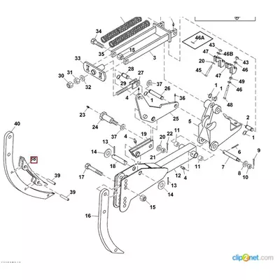 Накладка стійки JOHN DEERE N261140