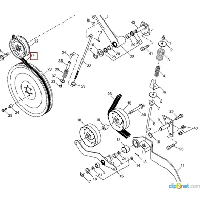 Комплект ремня (L=2639мм) JOHN DEERE AH202773 (AXE13650)
